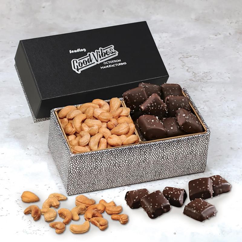 Cashews & Chocolate Sea Salt Caramels