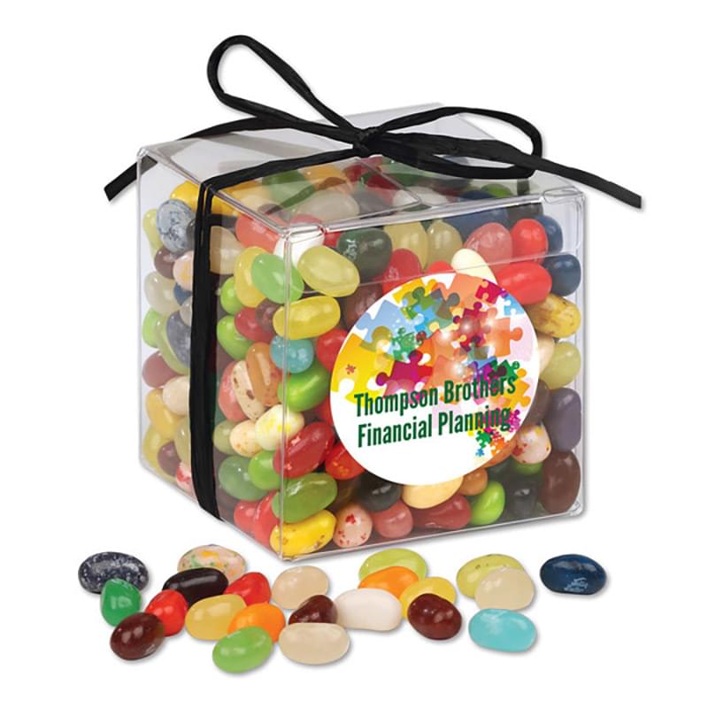 Stylish Acetate Cube with Jelly Belly&reg; Jelly Beans