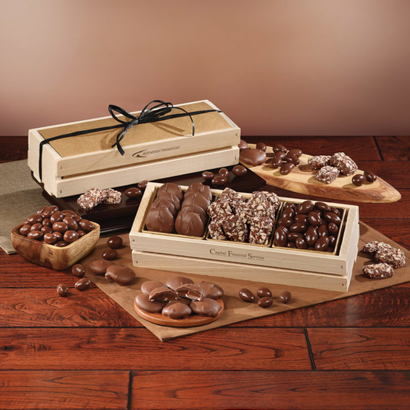 Chocolate Favorites in Wooden Crate