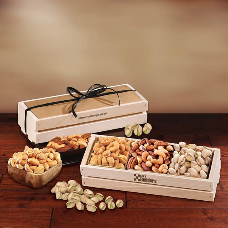 Crunchy Favorites in Wooden Crate