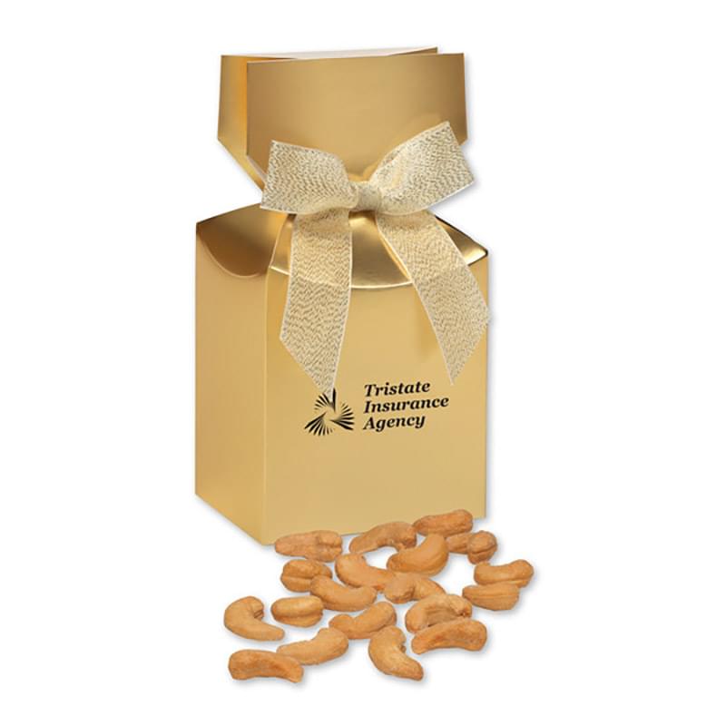 Extra Fancy Jumbo Cashews in Silver Premium Delights Gift Box