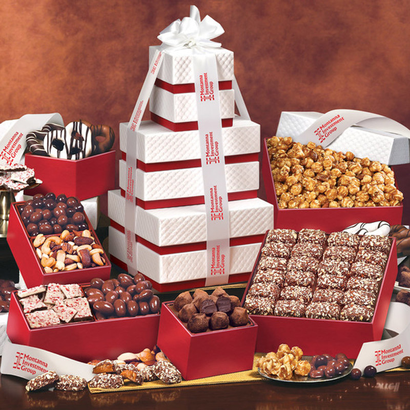 The "Park Avenue" Ultimate Tower of Treats in Red