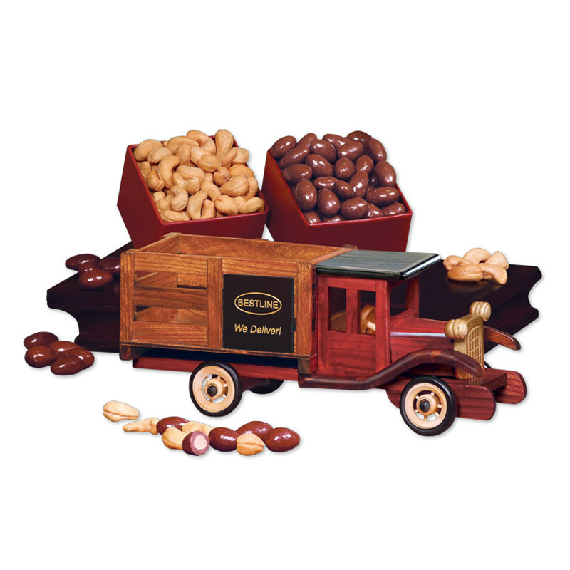 Classic 1925 Stake Truck with Cashews & Chocolate Almonds