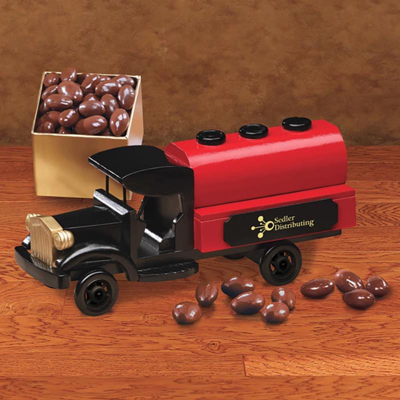 1920-Era Tank Truck with Chocolate Covered Almonds