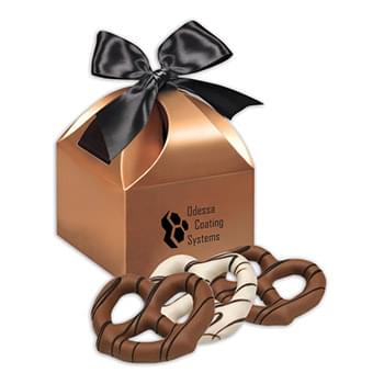 Chocolate Dipped Pretzels in Classic Treats Gift Box