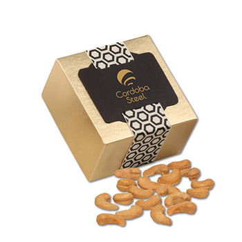 Extra Fancy Jumbo Cashews in Gold Gift Box