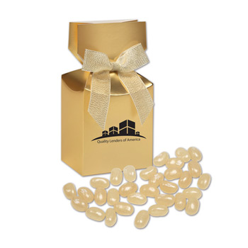Champagne Jelly Belly&reg; Jelly Beans in Gold Premium Delights Gift Box