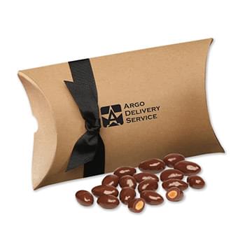 Chocolate Covered Almonds in Kraft Pillow Pack Box