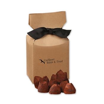 Cocoa Dusted Truffles in Kraft Premium Delights Gift Box