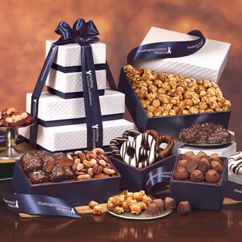 "Park Avenue" Tower of Chocolate in Navy