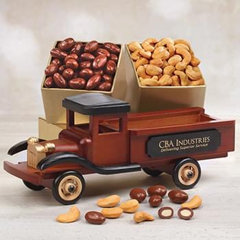 Vintage Pick-up Truck with Fancy Cashews & Chocolate Almonds